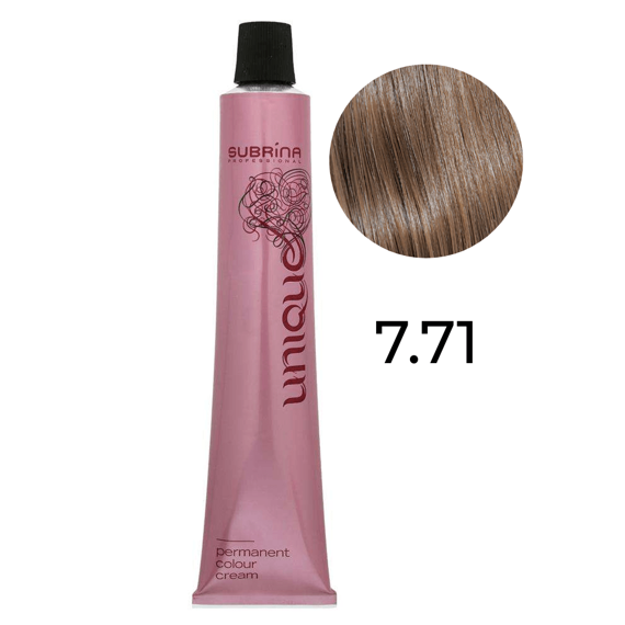 Farba Subrina Unique 7.71 średni blond popielato brązowy 100 ml