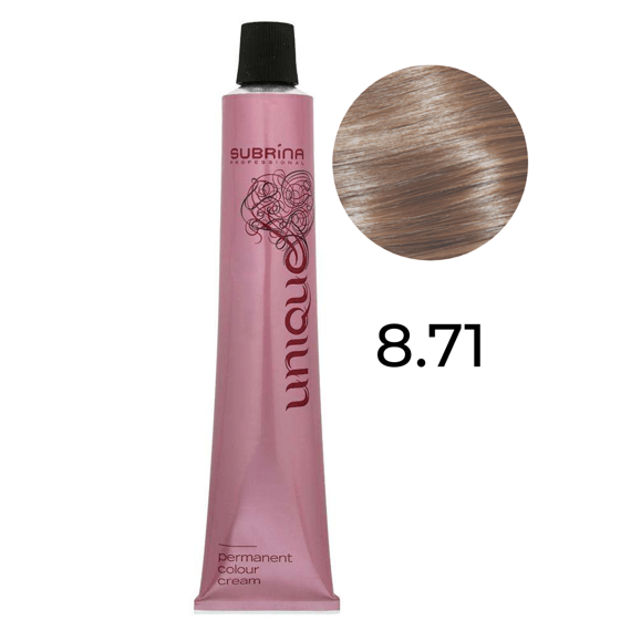 Farba Subrina Unique 8.71 jasny blond popielato brązowy 100 ml