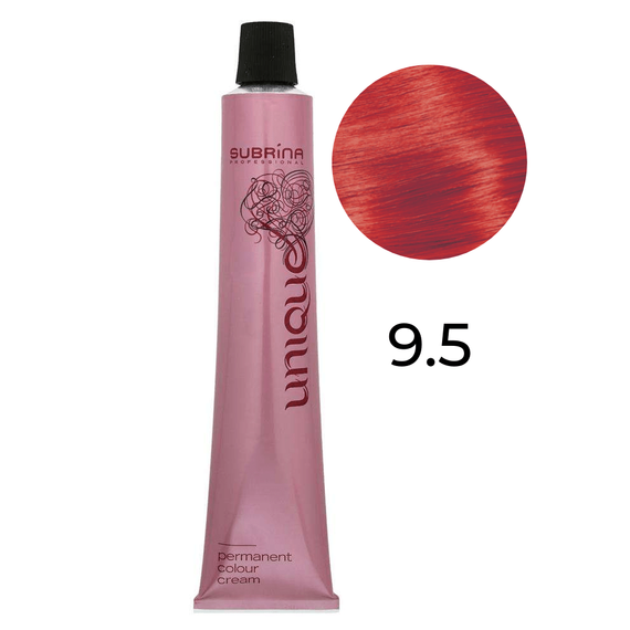 Farba Subrina Unique 9.5 bardzo jasny blond intensywnie czerwony 100 ml