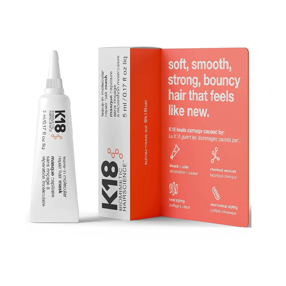 Kuracja K18 Molecular Repair Leave-In intensywnie odbudowująca do włosów zniszczonych 5 ml