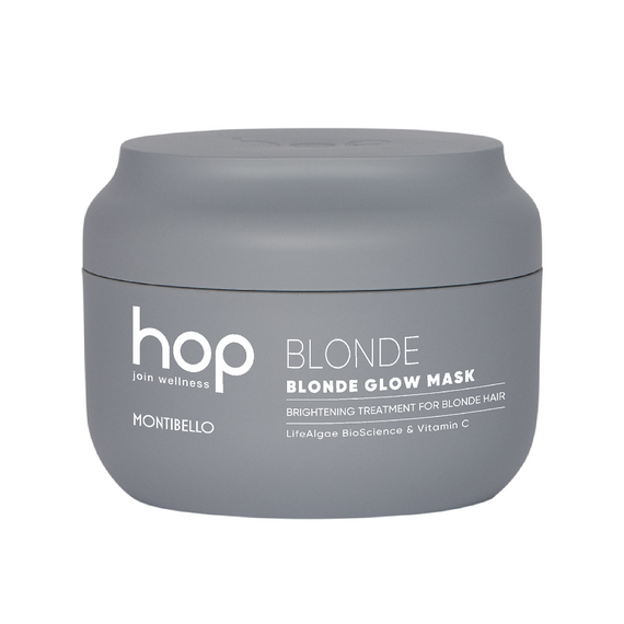 Maska Montibello HOP Blonde Glow rozświetlająca neutralizująca refleksy do włosów blond i rozjaśnianych 200 ml