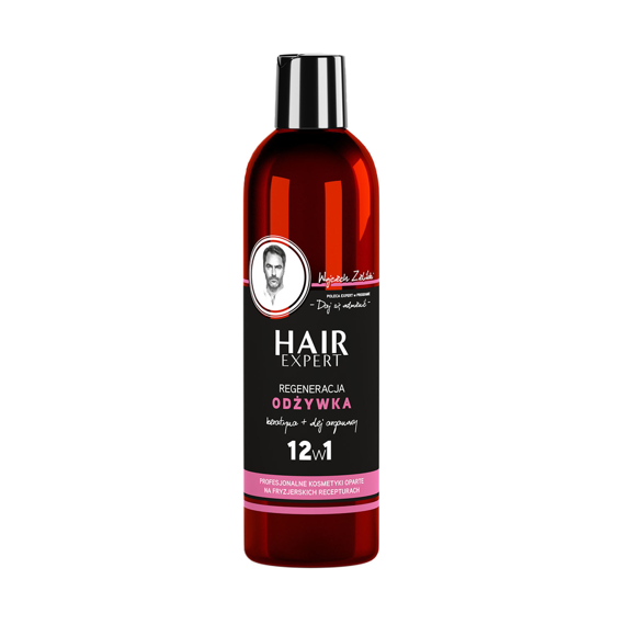 Odżywka Hair Expert 12 w 1 regeneracja z keratyną roślinną do włosów 280 ml