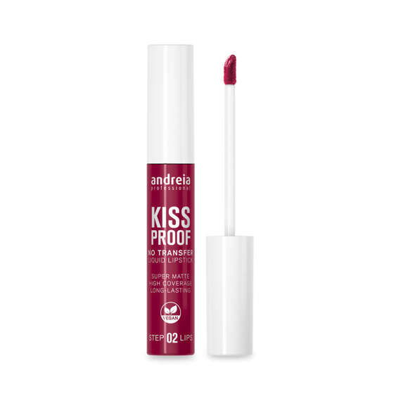 Pomadka Andreia Professional Kissproof 03 Deep Magenta matowa o pełnym kryciu w płynie 8 ml