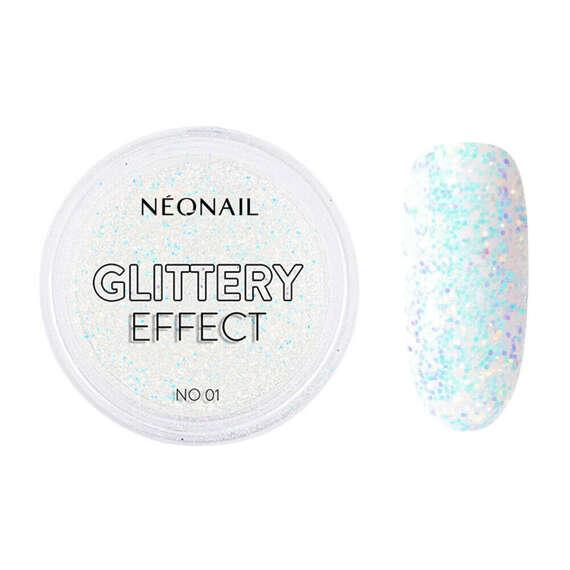 Pyłek Neonail Glittery Effect No.01 do stylizacji paznokci
