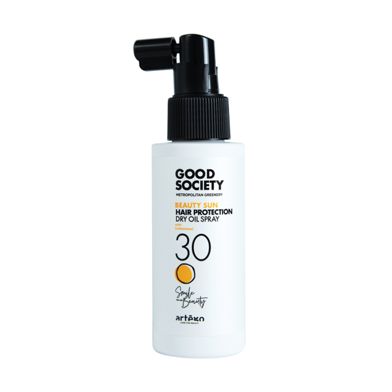 Suchy olejek Artego Good Society Beauty Sun 30 termoochronny w sprayu do wszystkich rodzajów włosów bez spłukiwania 100 ml