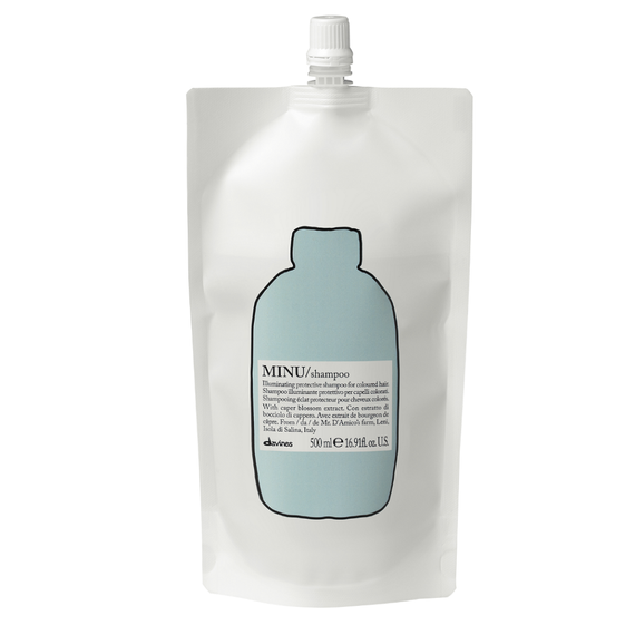 Szampon Davines Essential Haircare MINU Refill rozświetlający  do włosów farbowanych 500 ml