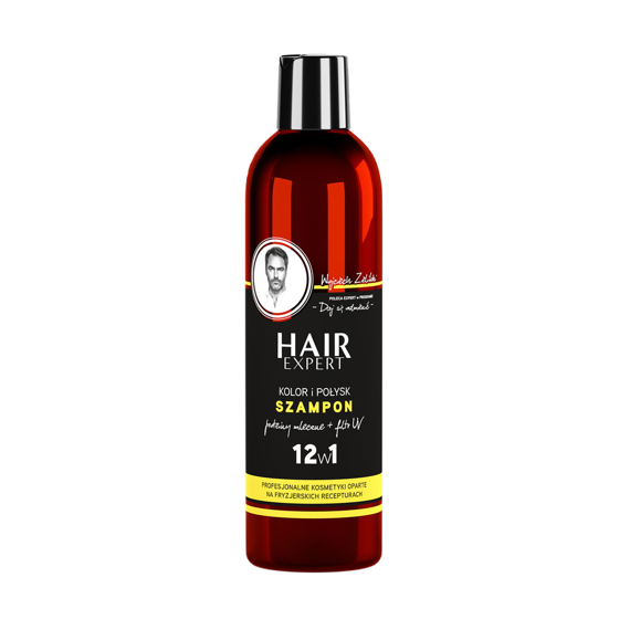 Szampon Hair Expert 12 w 1 kolor i połysk z proteinami mlecznymi do włosów 280 ml