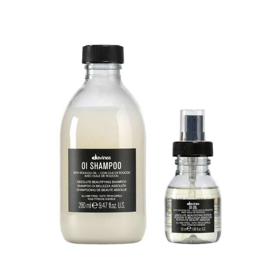 Szampon + olejek Davines OI Absolute Beautifying odżywcze do włosów 280 ml + 50 ml