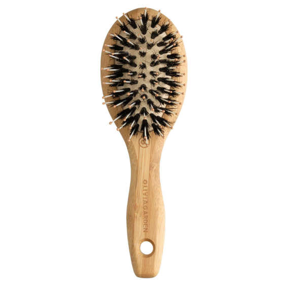 Szczotka Olivia Garden Bamboo Touch Detangle Combo z włosiem z dzika do rozczesywania włosów mała