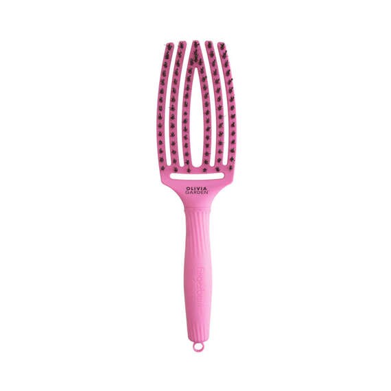 Szczotka Olivia Garden FingerBrush Combo Medium Bubble Pink do rozczesywania włosów Amazonki Róż po zdrowie