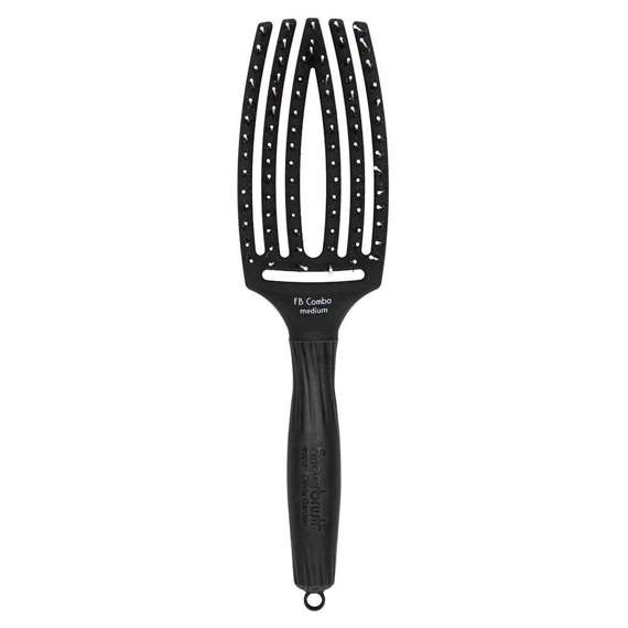 Szczotka Olivia Garden Fingerbrush Combo Medium black