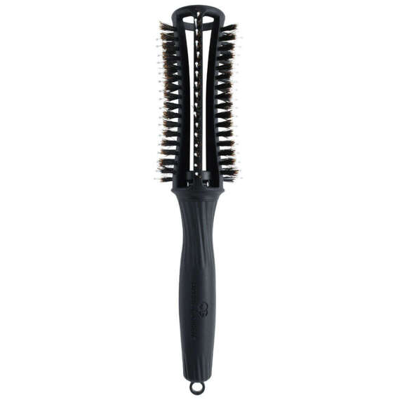 Szczotka Olivia Garden Fingerbrush Round Medium do modelowania włosów 36 mm czarna