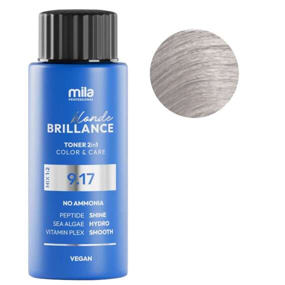 Toner Mila Pro Blonde Brilliance 9.17 Volcanic Ash do włosów 60 ml