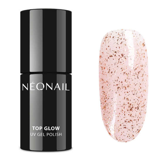 Top Neonail Glow Rose Gold Flakes do lakierów hybrydowych 7,2 ml