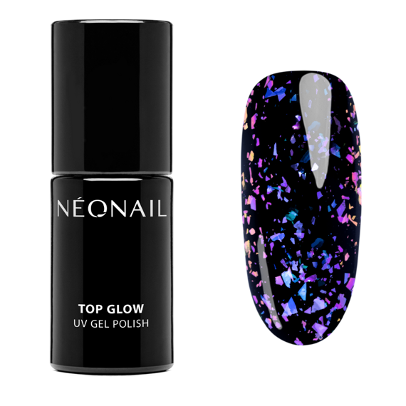Top Neonail Glow Violet Aurora Flakes do lakierów hybrydowych 7,2 ml