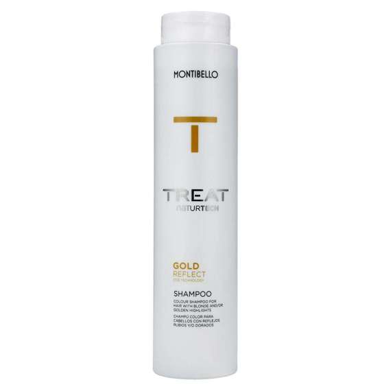 Treat NaturTech Gold Reflect szampon do włosów z pasemkami złoty 300 ml Montibello