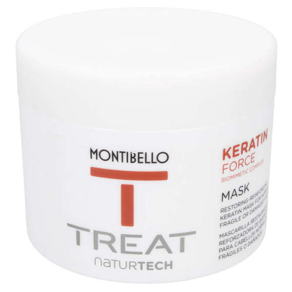 Treat NaturTech Keratin Force maska do włosów normalnych, delikatnych i zniszczonych 500 ml Montibello