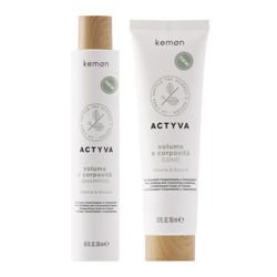 ZESTAW KEMON ACTYVA VOLUME E: szampon 250 ml + odżywka zwiększająca objętość 150 ml