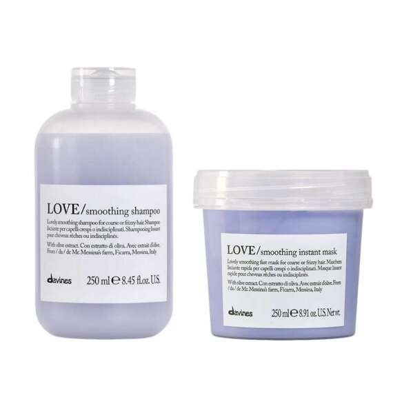 Zestaw Davines Essential Haircare LOVE wygładzający szampon 250ml + maska 250ml