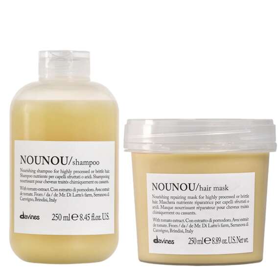 Zestaw Davines Essential Haircare NOUNOU odbudowujący szampon 250ml + maska 250ml