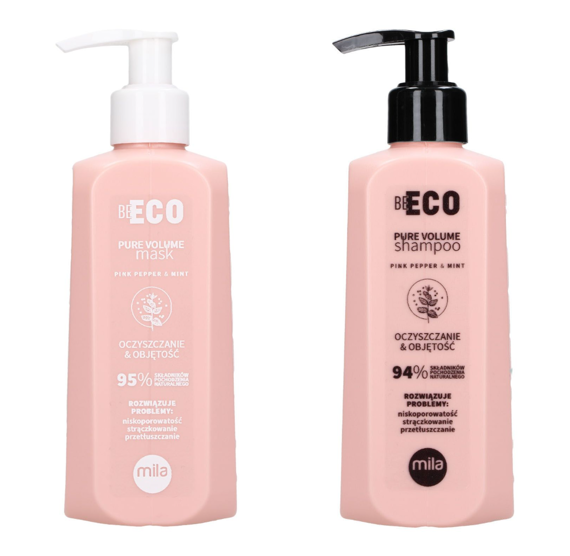 Zestaw MILA BE ECO Pure Volume szampon 900 ml + maska 900 ml