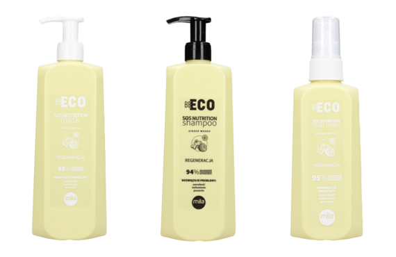 Zestaw MILA BE ECO SOS Nutrition szampon 900 ml + maska 900 ml + mleczko 250 ml