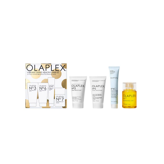 Zestaw Olaplex Vibrant Shine Healthy Hair odbudowujący i wygładzający do wszystkich rodzajów włosów