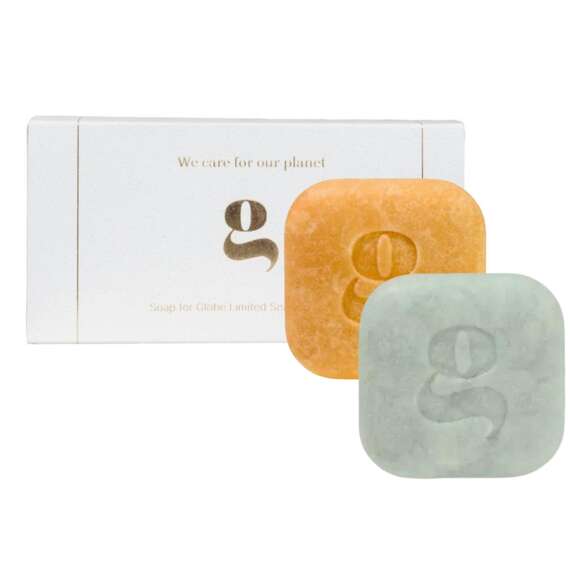 Zestaw Soap For Globe do ciała kostka Delicate 100g + kostka peelingująca Wash & Scrub 100 g