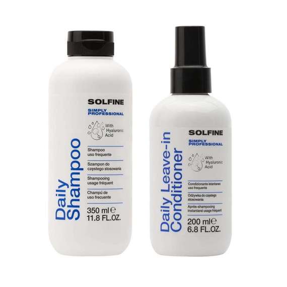 Zestaw szampon 350 ml + odżywka 200 ml Solfine Daily do codziennego użytku
